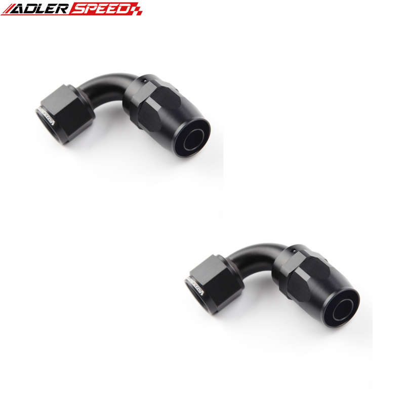 US SHIP ! ADLERSPEED 2PCS 45/90 Degree Straight 4AN 6AN 8AN 10AN 12AN 16AN Fuel Oil Hose End Fitting
