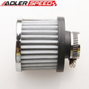 12mm 1/2" Mini Oil Air Intake Crankcase Breather Filter Valve Cover Tank Gray