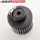 12mm 1/2" Mini Oil Air Intake Crankcase Breather Filter Valve Cover Tank Gray