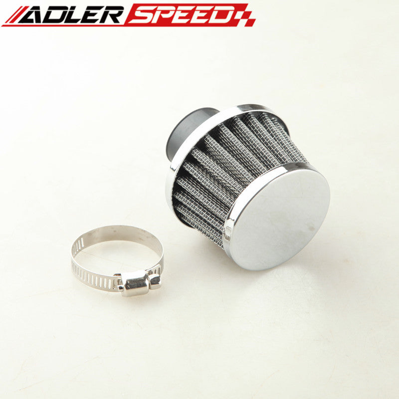New Universal 25mm 1" Car Cold Air Intake Filter Turbo Vent Crankcase Breather