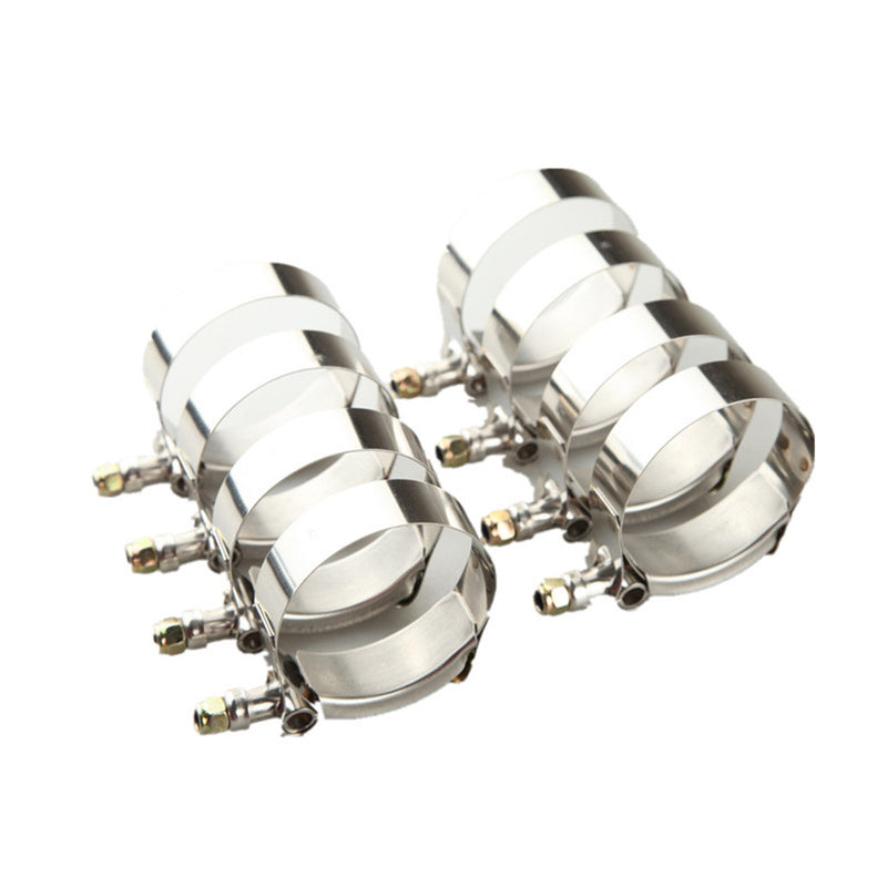 8x2.5" inch Turbo Pipe Hose Coupler T-bolt Clamps Stainless Steel 67-75mm
