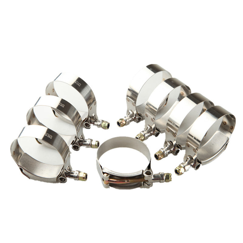 8x1.5" Inch Turbo Pipe Hose Coupler T-bolt Clamp clamps Stainless Steel 43-49mm