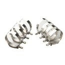 8PCS 3.0" inch 79/87mm Turbo Pipe Hose Coupler T-bolt Clamps Stainless Steel