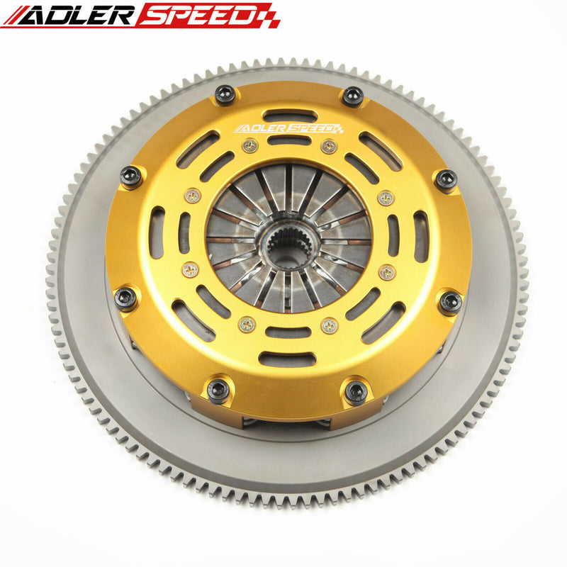 US SHIP ADLERSPEED Racing Clutch Twin Disc Kit Standard WT Flywheel For 08 –14 Mitsubishi Evo X 4B11T