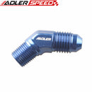 AN3 AN4 AN6 AN8 AN10 To 1/8" 1/4" 3/8" 1/2" NPT 45 Degree Male Thread Fitting Adapter