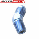 AN3 AN4 AN6 AN8 AN10 To 1/8" 1/4" 3/8" 1/2" NPT 45 Degree Male Thread Fitting Adapter