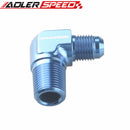 AN3 AN4 AN6 AN8 AN10 AN12 Male To 1/8" 1/4" 3/8" 1/2" 3/4"NPT Aluminum 90 Degree Fitting Adapter