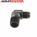 AN3 AN4 AN6 AN8 AN10 AN12 Male To 1/8" 1/4" 3/8" 1/2" 3/4"NPT Aluminum 90 Degree Fitting Adapter