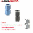 AN12 12AN AN-12 Aluminum Straight Female To Female Adapter Fitting