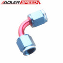 AN4 AN6 AN8 AN10 Aluminium 90 Degree A.N. Female To Female Adapter Fitting