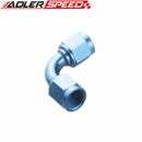 AN4 AN6 AN8 AN10 Aluminium 90 Degree A.N. Female To Female Adapter Fitting