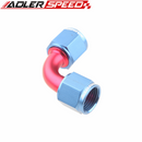 AN4 AN6 AN8 AN10 Aluminium 90 Degree A.N. Female To Female Adapter Fitting