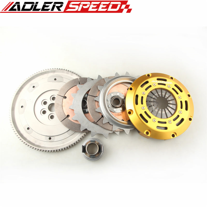 US SHIP ! ADLERSPEED Racing Clutch Twin Disk Kit For HONDA CIVIC CRX 1.5L 1.6L D15 D16 89-91