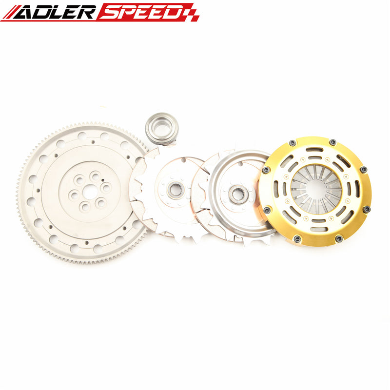 ADLERSPEED Racing Clutch Twin Disc Kit Medium For 89-91 HONDA CIVIC CRX D15 D16