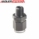 AN4 AN6 AN8 AN10 AN12 Female To NPT Male Straight Aluminum Swivel Adapter Fitting Black