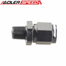 AN4 AN6 AN8 AN10 AN12 Female To NPT Male Straight Aluminum Swivel Adapter Fitting Black