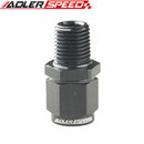 AN4 AN6 AN8 AN10 AN12 Female To NPT Male Straight Aluminum Swivel Adapter Fitting Black