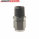 AN4 AN6 AN8 AN10 AN12 Female To NPT Male Straight Aluminum Swivel Adapter Fitting Black