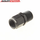 AN4 AN6 AN8 AN10 AN12 Female To NPT Male Straight Aluminum Swivel Adapter Fitting Black