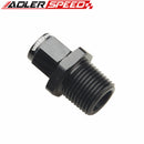 AN4 AN6 AN8 AN10 AN12 Female To NPT Male Straight Aluminum Swivel Adapter Fitting Black
