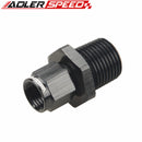 AN4 AN6 AN8 AN10 AN12 Female To NPT Male Straight Aluminum Swivel Adapter Fitting Black