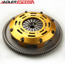 ADLERSPEED Racing Clutch Twin Disk For HONDA CIVIC CRX 1.5L 1.6L D15 D16 89-91