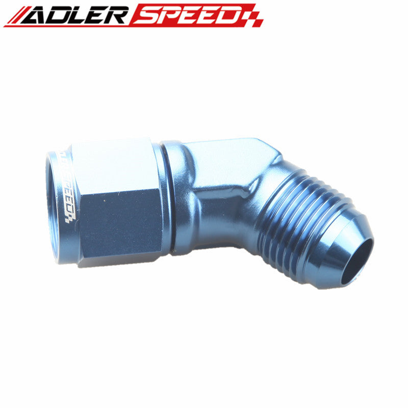 AN3 AN4 AN6 AN8 AN10 AN12 45 Degree Female To Male Aluminum Fittings Adapter