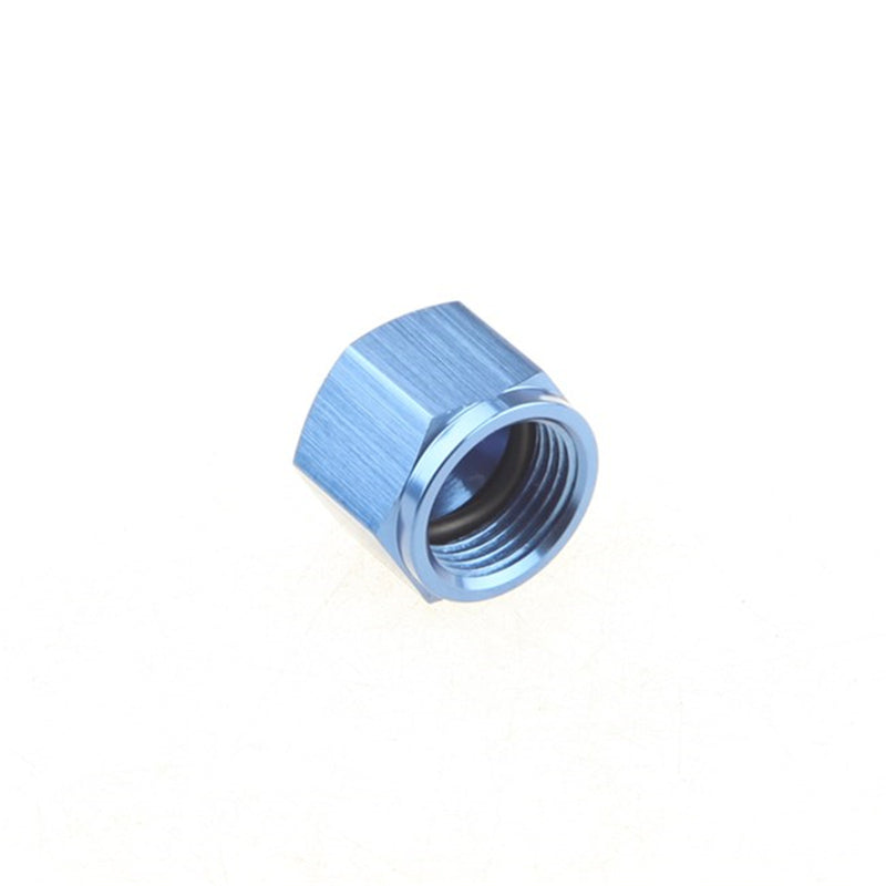 ADLERSPEED 8AN AN8 AN-8 Flare Cap Block Off Fitting Adapter Aluminum Blue