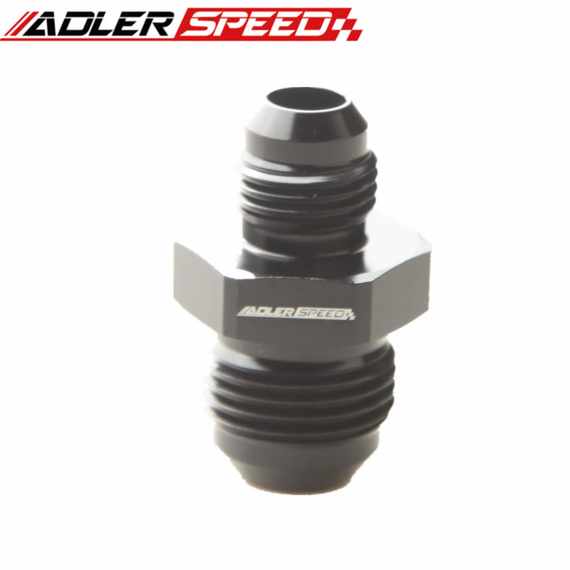AN-8 (AN8) To AN-6 (AN6) Straight Reducer Adapter Fitting Adaptor Black