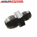AN-8 (AN8) To AN-6 (AN6) Straight Reducer Adapter Fitting Adaptor Black