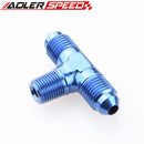AN4 AN6 AN8 AN10 To 1/8" 1/4" 3/8" 1/2''NPT On Side Male Flare Tee-piece Fitting Adapter Aluminum
