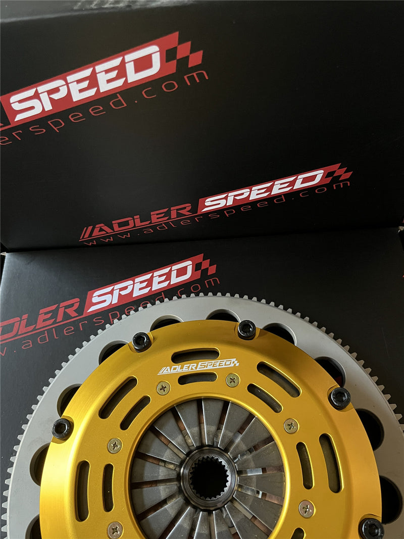 ADLERSPEED Racing Clutch Twin Disc Kit Medium WT For Nissan Skyline RB20DET RB25DET RWD 5-SPEED