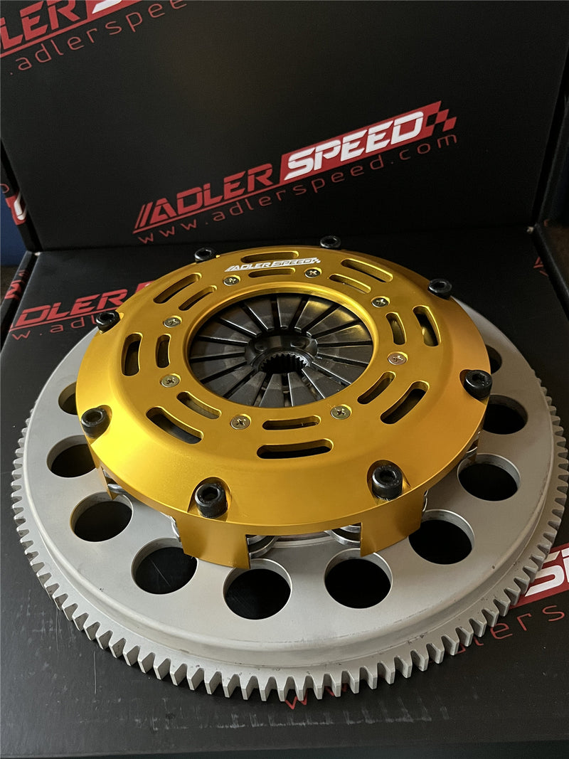 ADLERSPEED Racing Clutch Twin Disc Kit Medium WT For Nissan Skyline RB20DET RB25DET RWD 5-SPEED