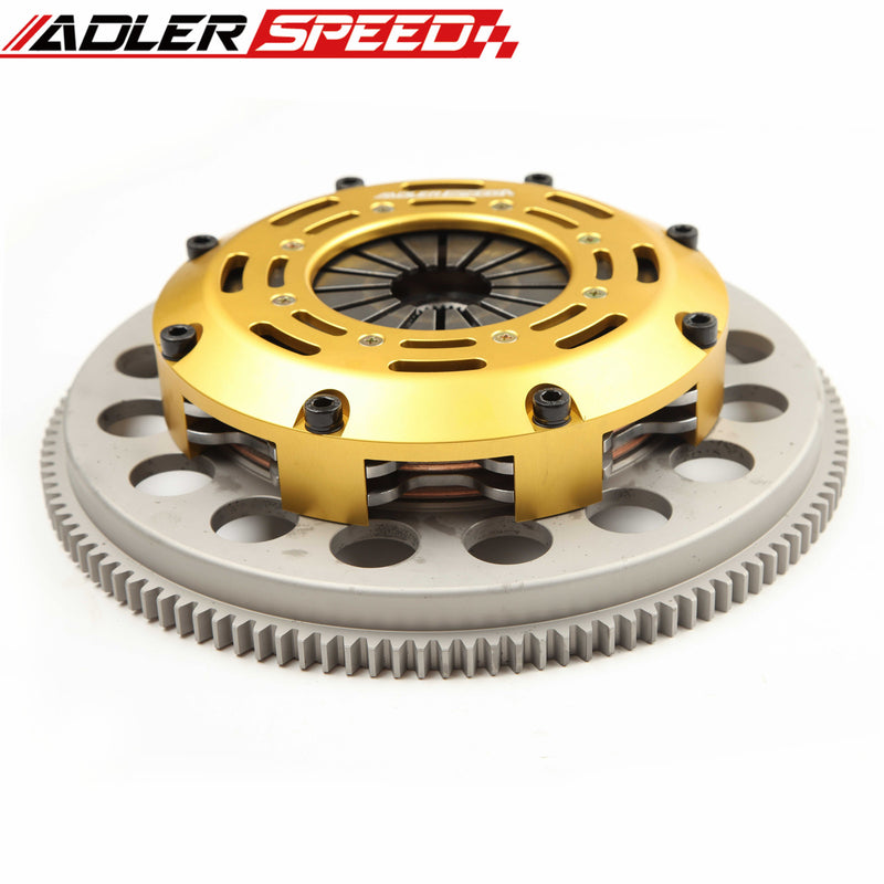 ADLERSPEED Clutch Twin Disc Medium WT For Nissan Skyline RB20DET RB25DET 5-SPEED