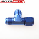 AN4 AN6 AN8 AN10 AN12 Female To Male Aluminum Swivel On Run Tee Fitting Adaptor