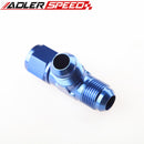 AN4 AN6 AN8 AN10 AN12 Female To Male Aluminum Swivel On Run Tee Fitting Adaptor