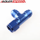AN4 AN6 AN8 AN10 AN12 Female To Male Aluminum Swivel On Run Tee Fitting Adaptor