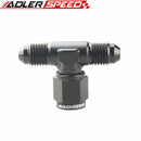 AN4 AN6 AN8 AN10 AN12 Female To Male Aluminum Swivel On Side Tee Fitting Adaptor