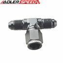 AN4 AN6 AN8 AN10 AN12 Female To Male Aluminum Swivel On Side Tee Fitting Adaptor