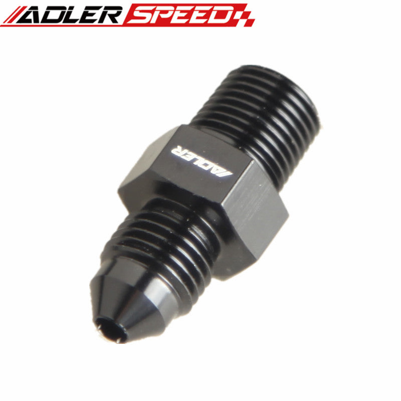 AN3 -3AN To 1/8'' NPT Straight Adapter Pipe Fuel Oil Air Fitting Black
