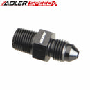 AN3 -3AN To 1/8'' NPT Straight Adapter Pipe Fuel Oil Air Fitting Black