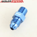 AN4 -4AN To 1/8'' NPT Straight Adapter Pipe Fuel Oil Air Fitting Blue