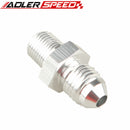 ADLER SPEED Aluminum Straight AN4 To 1/8" NPT Adapter Pipe Fuel Oil Fitting Sil