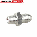 ADLER SPEED Aluminum Straight AN4 To 1/8" NPT Adapter Pipe Fuel Oil Fitting Sil