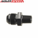 AN3 AN4 AN6 AN8 AN10 AN12 AN16 To NPT Straight Fuel Hose Adapter Pipe Thread Fitting