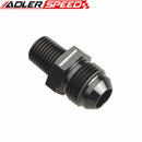 AN8 -8AN 8AN To 1/4'' NPT Straight Adapter Adaptor Fitting Black
