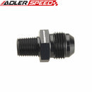 AN8 -8AN 8AN To 1/4'' NPT Straight Adapter Adaptor Fitting Black