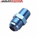 AN8 -8AN 8AN To 3/8'' NPT Straight Adapter Pipe Fuel Oil Air Fitting Blue