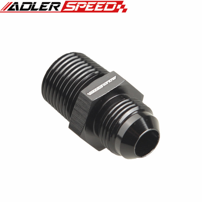 -8AN AN8 8AN To 1/2'' NPT Straight Adapter Fitting Adapter Black