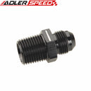 Straight -8AN AN-8 AN8 To 1/2'' NPT Adapter Fitting Adapter Aluminum Black